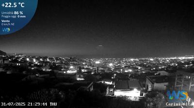immagine della webcam nei dintorni di Mondello: webcam Carini