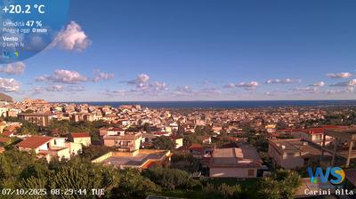 immagine della webcam nei dintorni di Palermo: webcam Carini