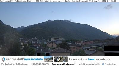 immagine della webcam nei dintorni di San Giacomo Filippo: webcam Morbegno