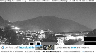 immagine della webcam nei dintorni di Albaredo per San Marco: webcam Morbegno