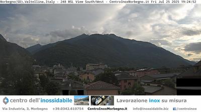 immagine della webcam nei dintorni di Chiesa in Valmalenco: webcam Morbegno
