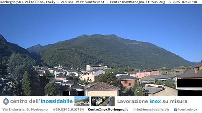 immagine della webcam nei dintorni di Menarola: webcam Morbegno