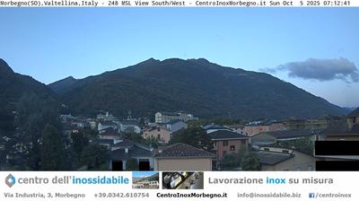 immagine della webcam nei dintorni di Mezzoldo: webcam Morbegno