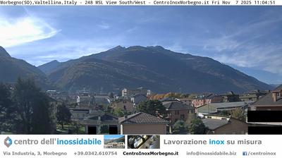 immagine della webcam nei dintorni di Monte Legnone: webcam Morbegno