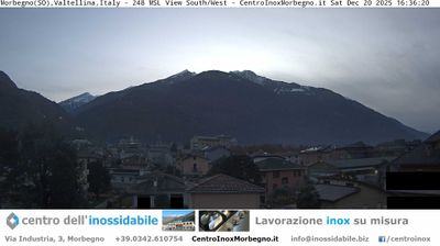 immagine della webcam nei dintorni di Albaredo per San Marco: webcam Morbegno