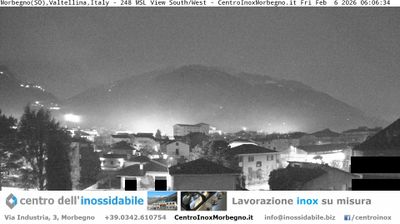 immagine della webcam nei dintorni di Albaredo per San Marco: webcam Morbegno