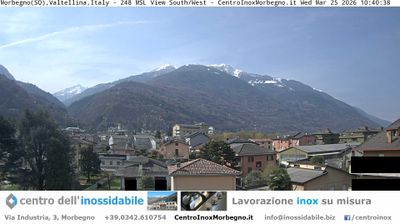 immagine della webcam nei dintorni di Albaredo per San Marco: webcam Morbegno