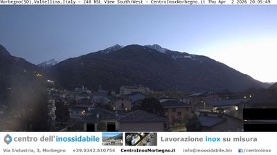immagine della webcam nei dintorni di Albaredo per San Marco: webcam Morbegno