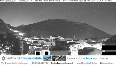 immagine della webcam nei dintorni di Albaredo per San Marco: webcam Morbegno