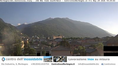 immagine della webcam nei dintorni di San Simone Baita del Camoscio: webcam Morbegno