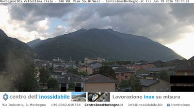 immagine della webcam nei dintorni di San Simone Baita del Camoscio: webcam Morbegno