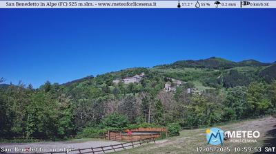 immagine della webcam nei dintorni di Santa Sofia: webcam San Benedetto in Alpe