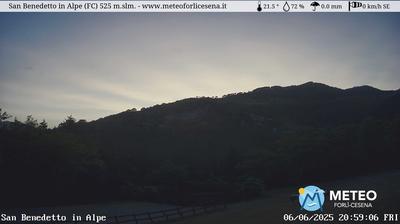 immagine della webcam nei dintorni di Civitella di Romagna: webcam San Benedetto in Alpe