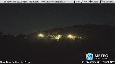 immagine della webcam nei dintorni di Firenzuola: webcam San Benedetto in Alpe