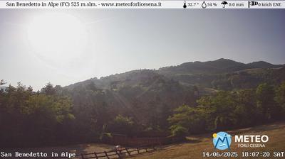 immagine della webcam nei dintorni di Portico e San Benedetto: webcam San Benedetto in Alpe
