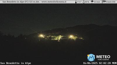 immagine della webcam nei dintorni di Palazzuolo sul Senio: webcam San Benedetto in Alpe
