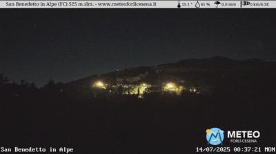 immagine della webcam nei dintorni di Castel del Rio: webcam San Benedetto in Alpe