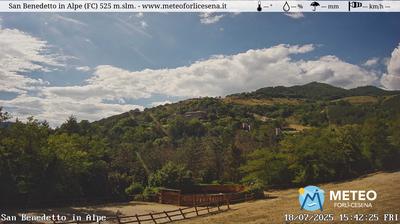 immagine della webcam nei dintorni di Bagno di Romagna: webcam San Benedetto in Alpe
