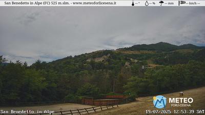 immagine della webcam nei dintorni di Portico e San Benedetto: webcam San Benedetto in Alpe
