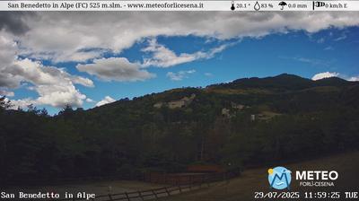 immagine della webcam nei dintorni di Firenzuola: webcam San Benedetto in Alpe