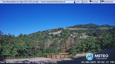 immagine della webcam nei dintorni di Palazzuolo sul Senio: webcam San Benedetto in Alpe