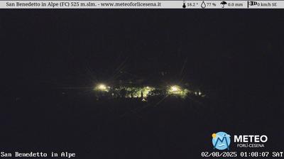 immagine della webcam nei dintorni di Campigna: webcam San Benedetto in Alpe