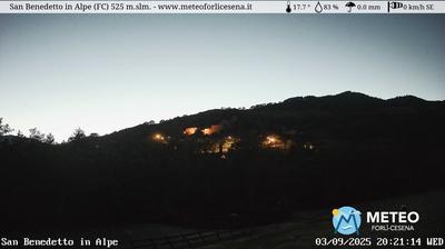 immagine della webcam nei dintorni di Bagno di Romagna: webcam San Benedetto in Alpe