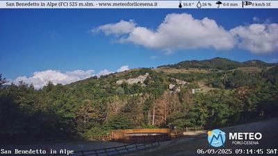 immagine della webcam nei dintorni di Civitella di Romagna: webcam San Benedetto in Alpe