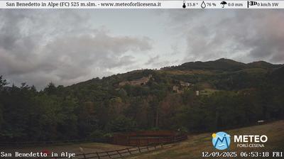 immagine della webcam nei dintorni di Casola Valsenio: webcam San Benedetto in Alpe