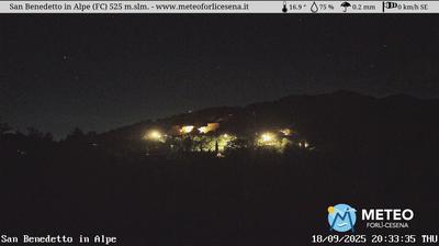 immagine della webcam nei dintorni di Castrocaro Terme e Terra del Sole: webcam San Benedetto in Alpe