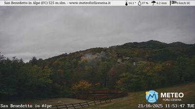 immagine della webcam nei dintorni di Santa Sofia: webcam San Benedetto in Alpe