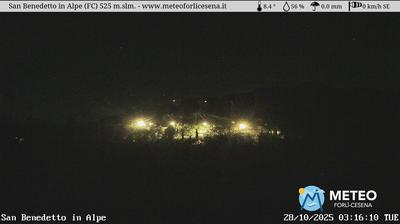 immagine della webcam nei dintorni di Casola Valsenio: webcam San Benedetto in Alpe