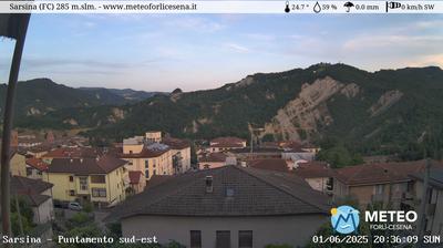 immagine della webcam nei dintorni di Santa Sofia: webcam Sarsina