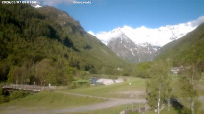 immagine della webcam nei dintorni di Mezzenile: webcam Groscavallo