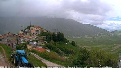 immagine della webcam nei dintorni di Montemonaco: webcam Castelluccio Norcia