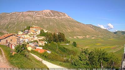 immagine della webcam nei dintorni di Norcia: webcam Castelluccio Norcia
