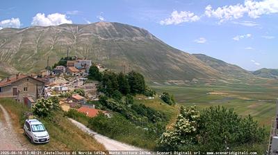 immagine della webcam nei dintorni di Colfiorito: webcam Castelluccio Norcia