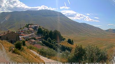 immagine della webcam nei dintorni di Monteleone di Spoleto: webcam Castelluccio Norcia