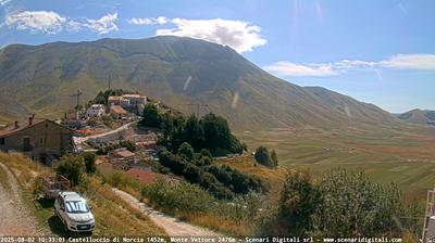 immagine della webcam nei dintorni di Sassotetto: webcam Castelluccio Norcia