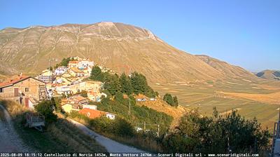 immagine della webcam nei dintorni di Monteleone di Spoleto: webcam Castelluccio Norcia