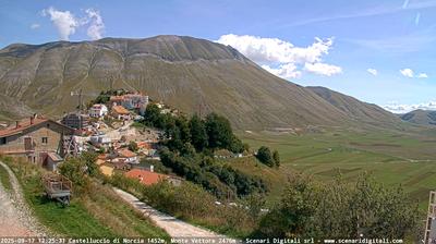 immagine della webcam nei dintorni di Ussita: webcam Castelluccio Norcia