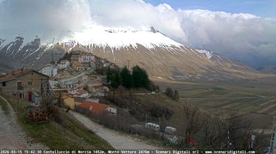 immagine della webcam nei dintorni di Pintura di Bolognola: webcam Castelluccio Norcia