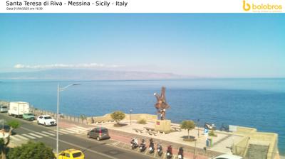 immagine della webcam nei dintorni di Giardini-Naxos: webcam Santa Teresa di Riva