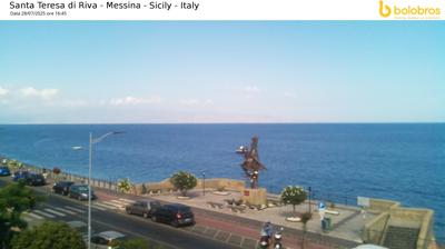immagine della webcam nei dintorni di Reggio Calabria: webcam Santa Teresa di Riva