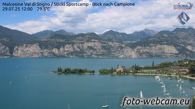 immagine della webcam nei dintorni di San Zeno di Montagna: webcam Malcesine