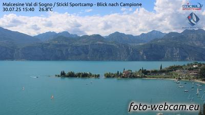 immagine della webcam nei dintorni di Ferrara di Monte Baldo: webcam Malcesine