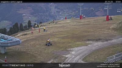 immagine della webcam nei dintorni di Baselga di Pinè: webcam Alpe Cermis