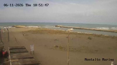 immagine della webcam nei dintorni di Civitavecchia: webcam Montalto Marina