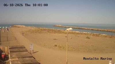immagine della webcam nei dintorni di Civitavecchia: webcam Montalto Marina