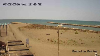 immagine della webcam nei dintorni di Montalto di Castro: webcam Montalto Marina
